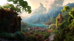 1.4 Sunrise - Seatown scene