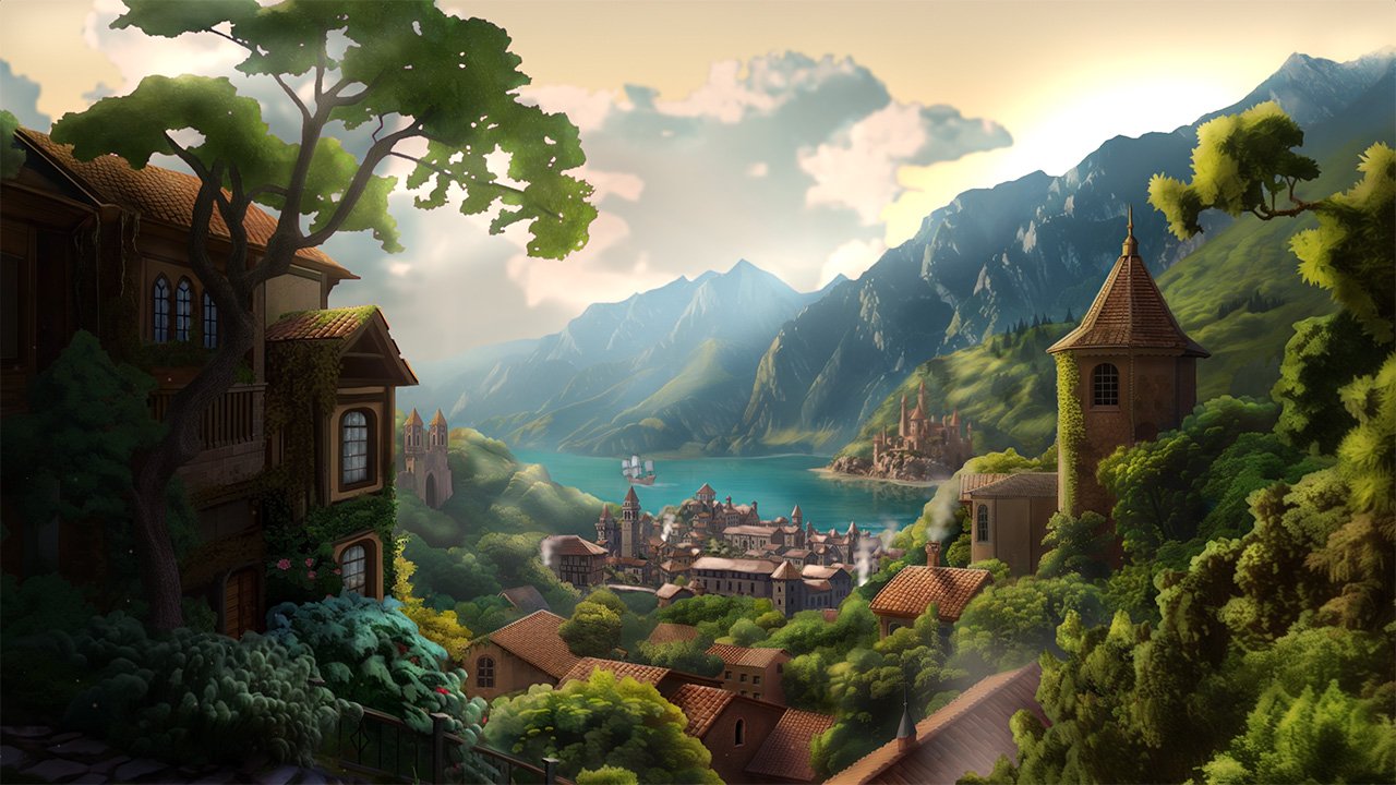 3.2 Sunset - Seatown scene