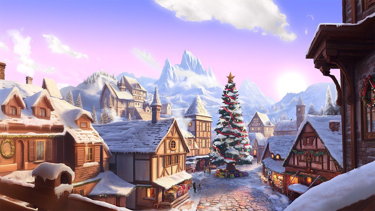 3.1 Everfrost Town - Sunset