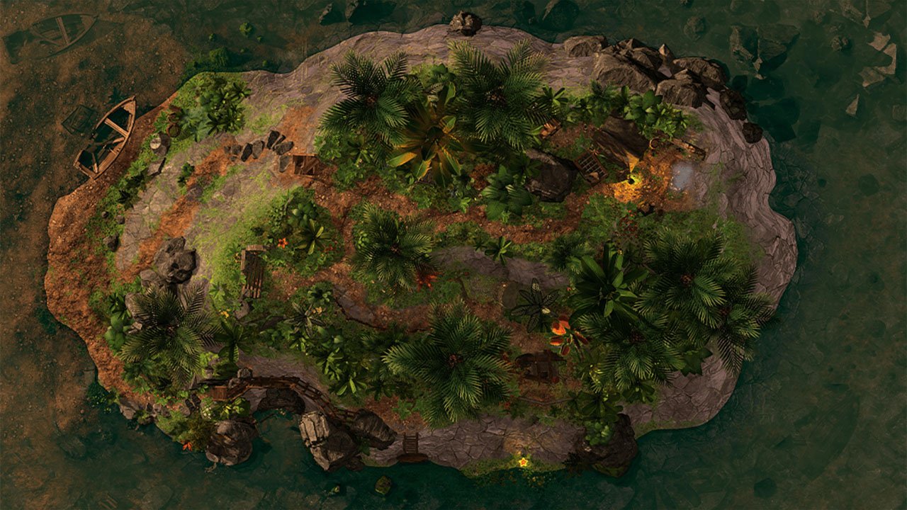 Product 3 - Explorer’s Shipwreck Battle Map - Sunset