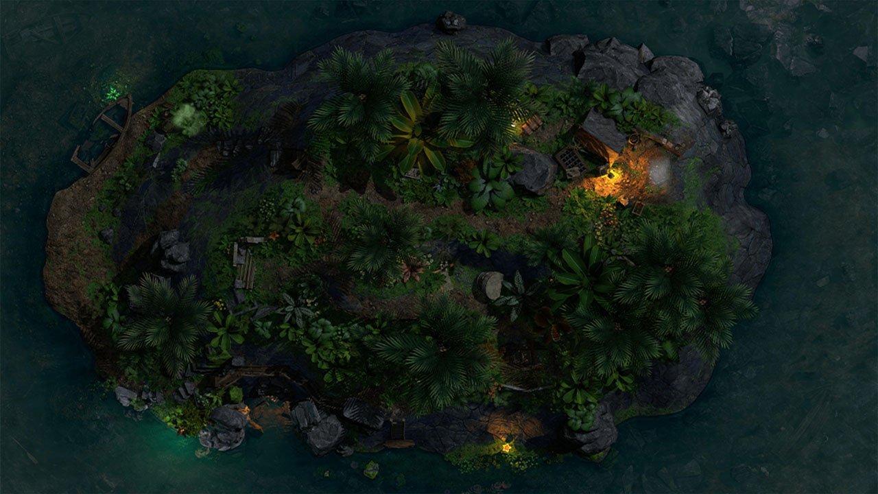 Product 4 - Explorer’s Shipwreck Battle Map - Night