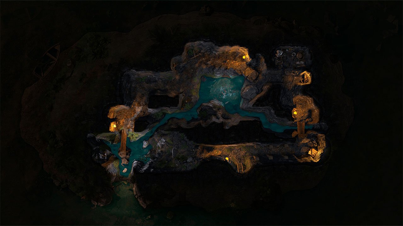 Product 5 - Explorer’s Shipwreck Battle Map - Cave