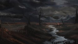 1 Sunrise Desolate Valley Scene