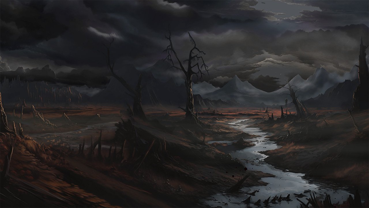 1 Sunrise Desolate Valley Scene