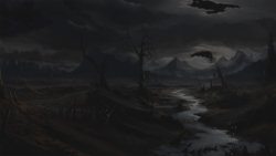 Fireflies Desolate Valley Scene