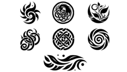 2 Product Icons & Misc black