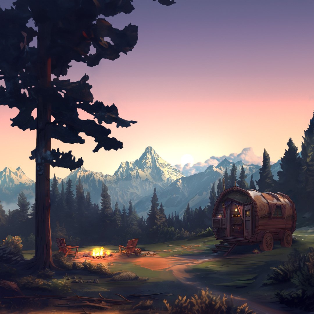 Product 1.2 - Skybridge Mountains - Sunrise