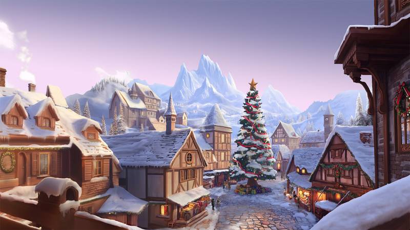 1.1 Everfrost Town - Sunrise