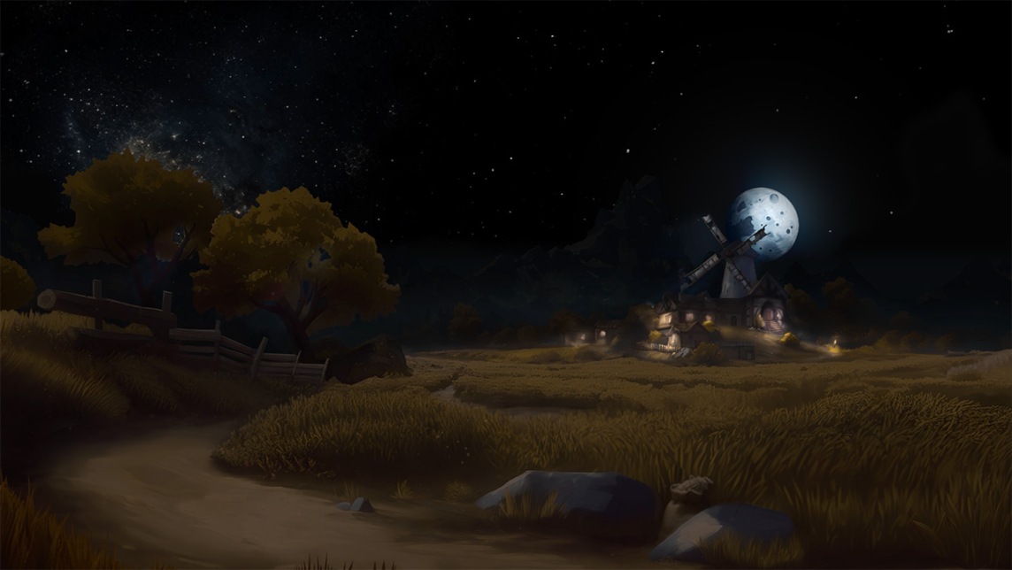 4.1 Night - Goldenridge Farmstead Scene
